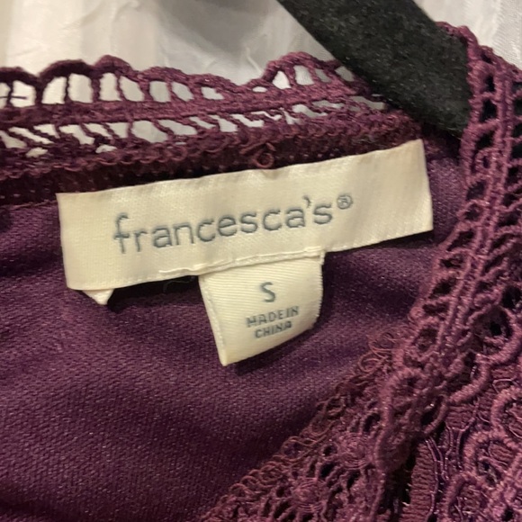 NWOT Francesca’s Maroon Dress - Picture 4 of 8